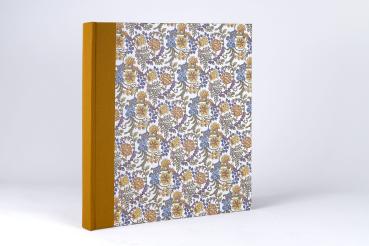 Extraordinary photo album "Otti", flowers yellow and blue, handmade in Germany